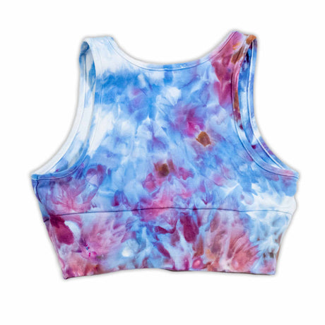 Celestial Swirl Ruched Front Crop Top S-3XL