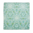 A soothing green tie-dyed bandana with a delicate pattern that mimics a garden of abstract flowers, featuring various shades of green and subtle yellow highlights.A soothing green tie-dyed bandana with a delicate pattern that mimics a garden of abstract flowers, featuring various shades of green and subtle yellow highlights.