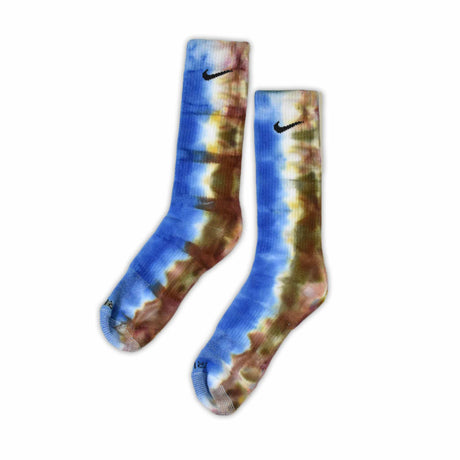 Oceanside Halfsie Ice Dye Socks Large