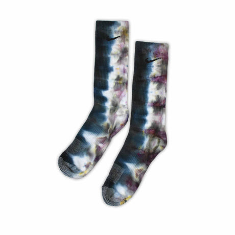 Obsidian Halfsie Ice Dye Socks Large