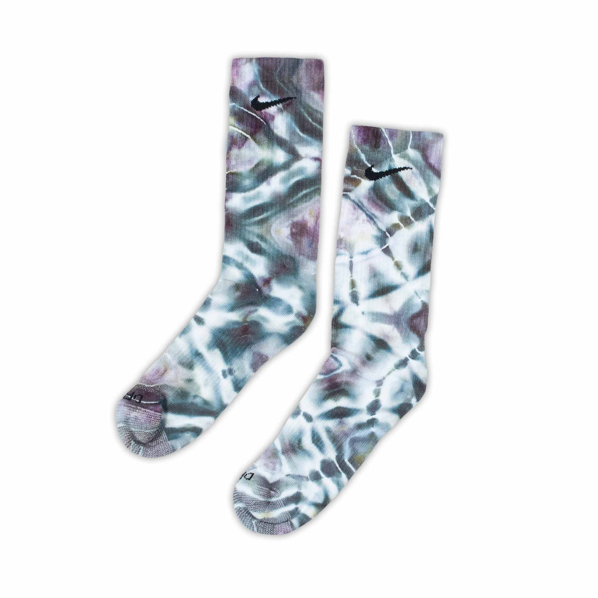 Galactic Swirl Shibori Ice Dye Socks Medium